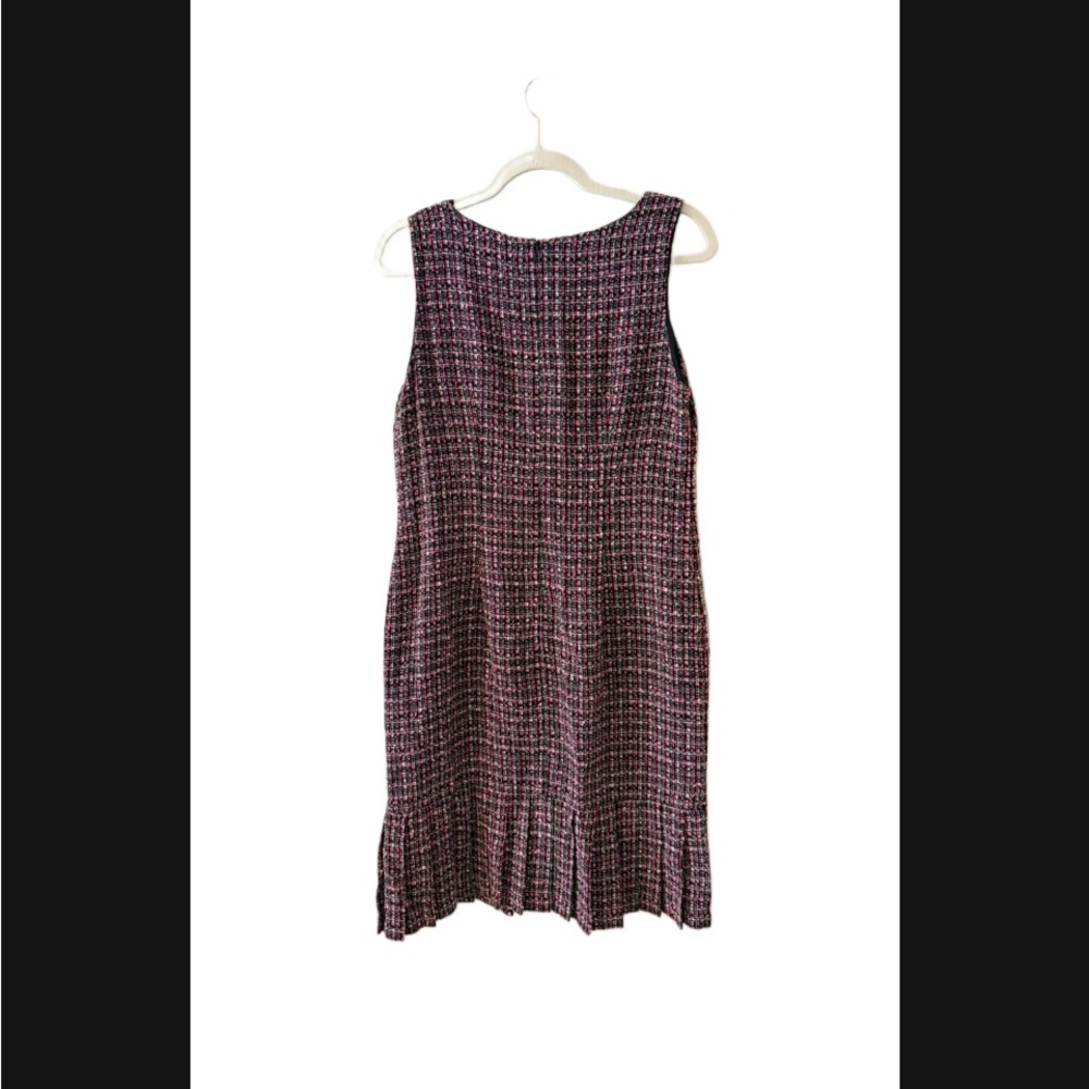 Rabbit Tweed Dress drop waist pleated bottom size 12 - Picture 2 of 8